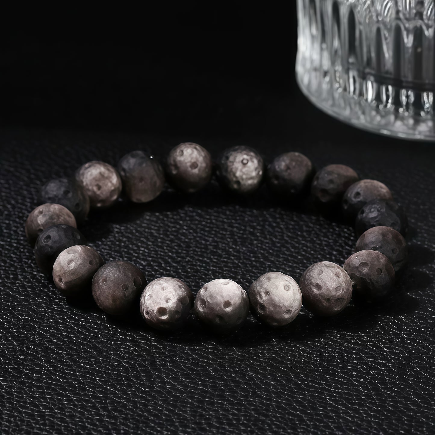 Silver Obsidian Protection Bracelet | Reiki infused